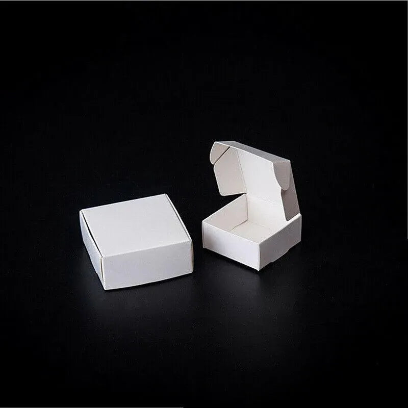 40x Paper Wedding Favour Boxes Party Favour Cookie Candy Soap Bomboniere boxes - White