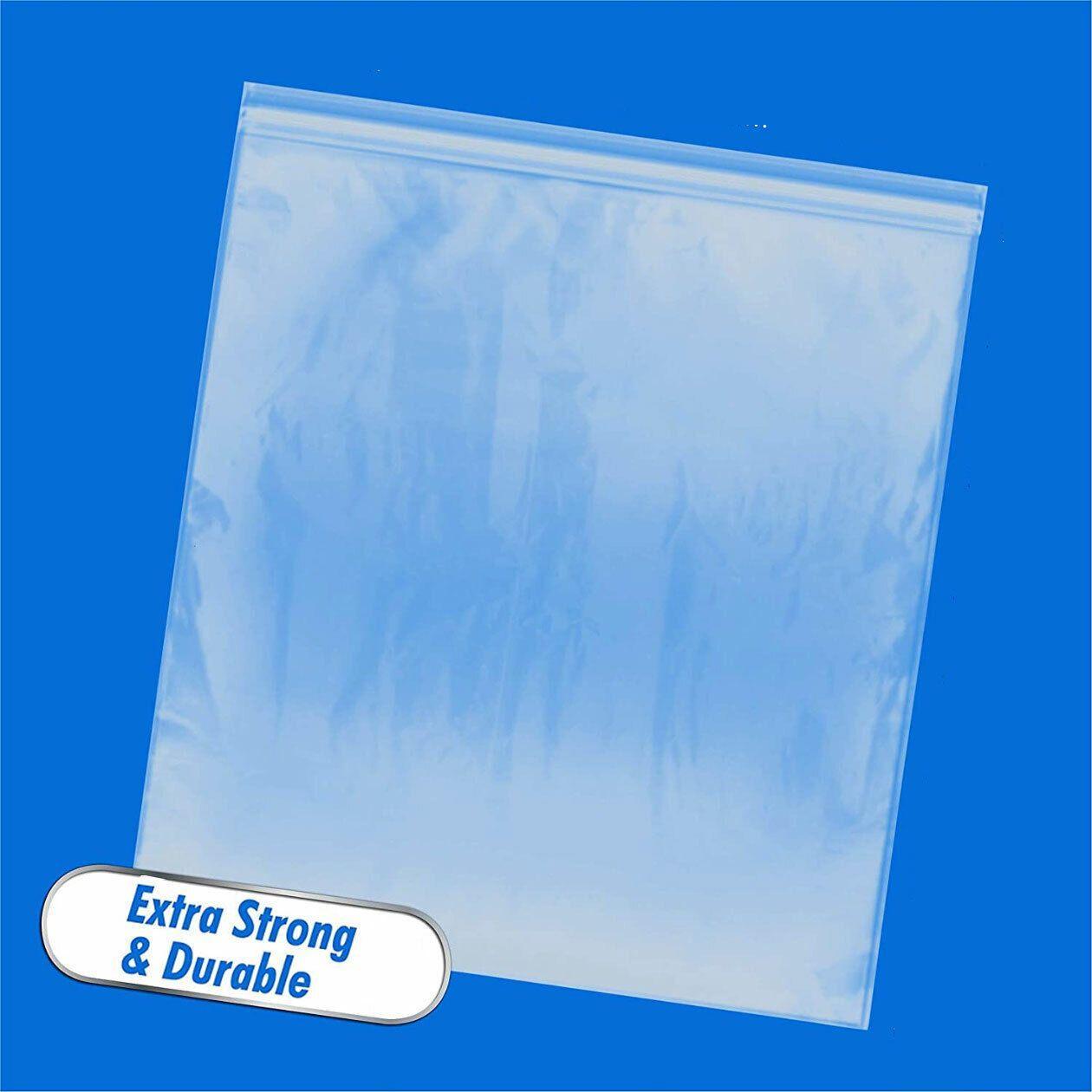 100X Bulk Clear Resealable PE Plastic Zip Bags - 32*45cm 100PCS