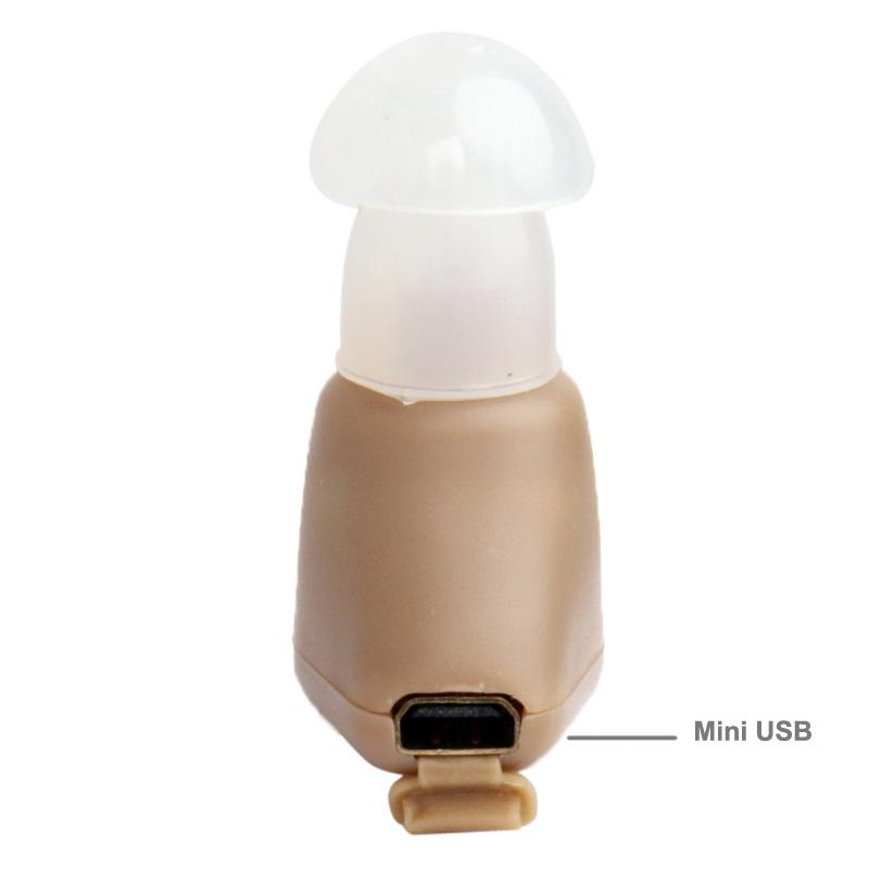 Rechargeable Ite Hearing Aid Sound Amplifier Volume Control