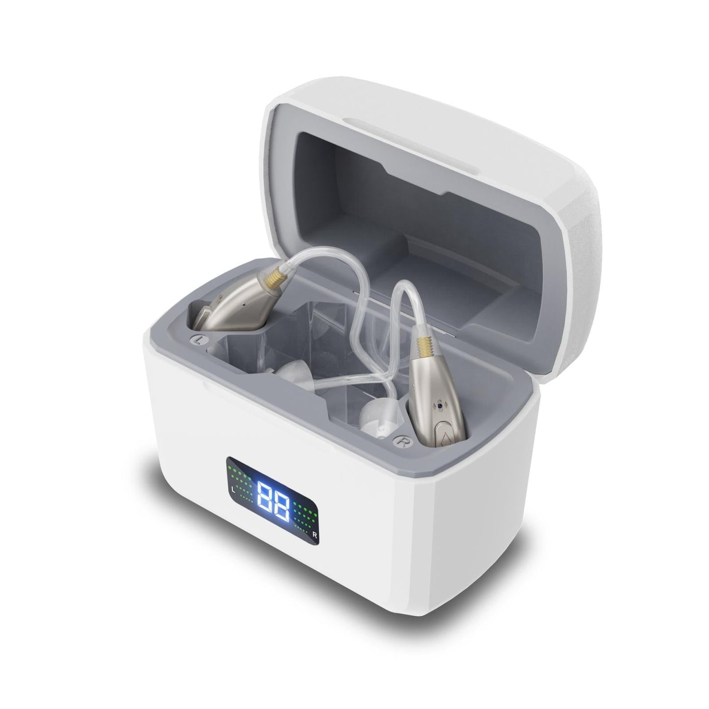 Rechargeable Digital Hearing Aid Silver