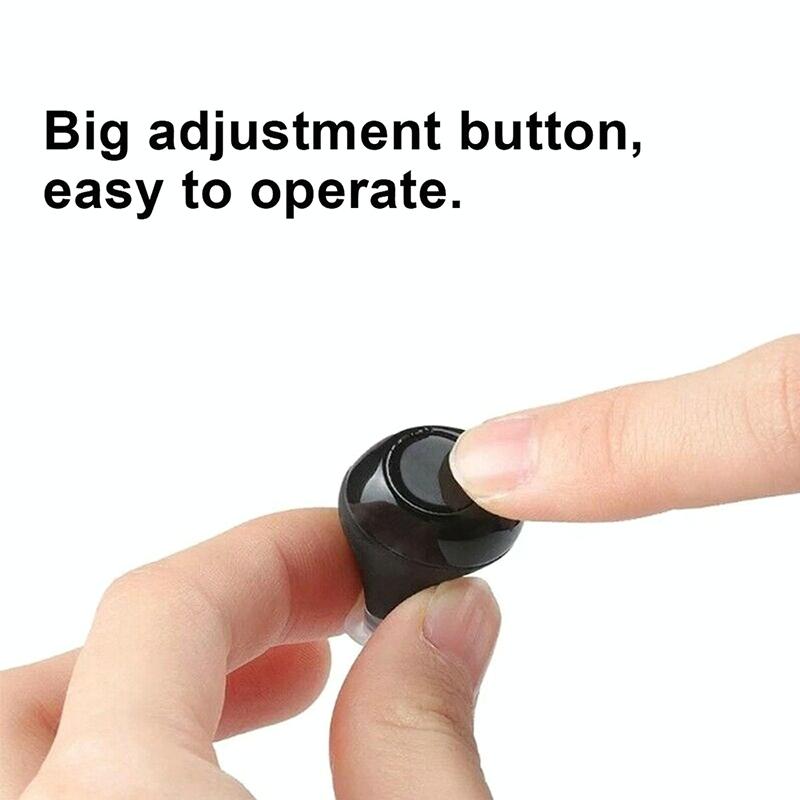 Portable Elderly Hearing Amplifier Ear Bulb Concentrator Aid - Black