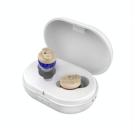 Portable Voice Amplifier For Seniors Black - Red Blue Double Machine + White Charging Bin