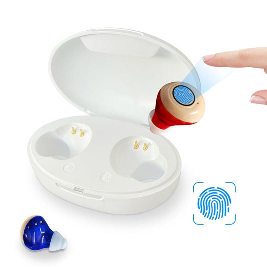 Rechargeable Tws Sound Amplifier For Deaf Red / Blue