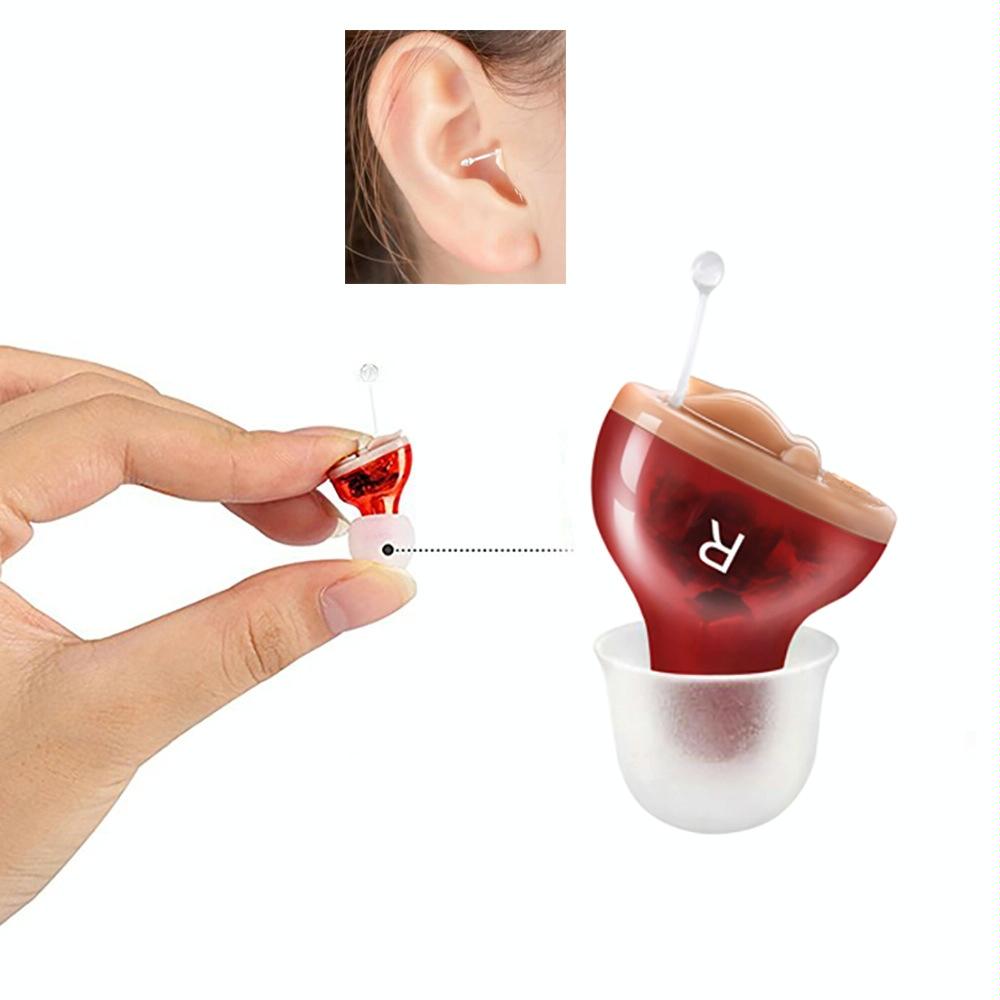 Digital Noise Canceling Hearing Aid Left Ear - Right Ear Black