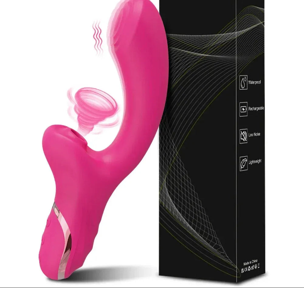 3 In 1 Clit Sucking Vibrator for Women G Spot Vagina Anal Stimulation Female Masturbator - Zd029 Purple