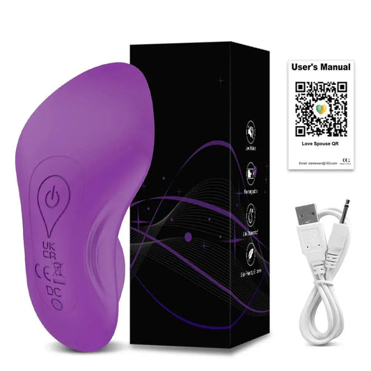 Mini Clit Vibrator for Women Wearable Panties Stimulator App Control for Couples Female Masturbator - Purple