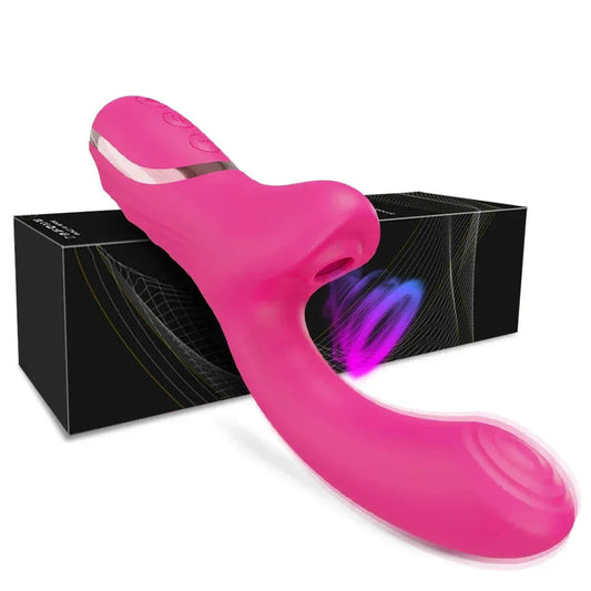 Vibrating Clit Sucker for Women G Spot Nipple Stimulator 18 - Red