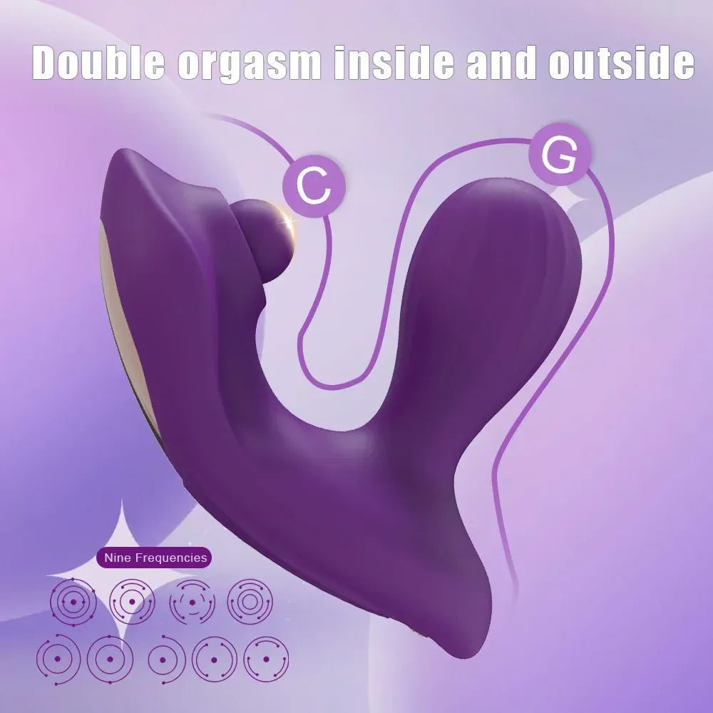 Vibrating Panties for Women G Spot Stimulation Masturbation Toy for Couples - Purple