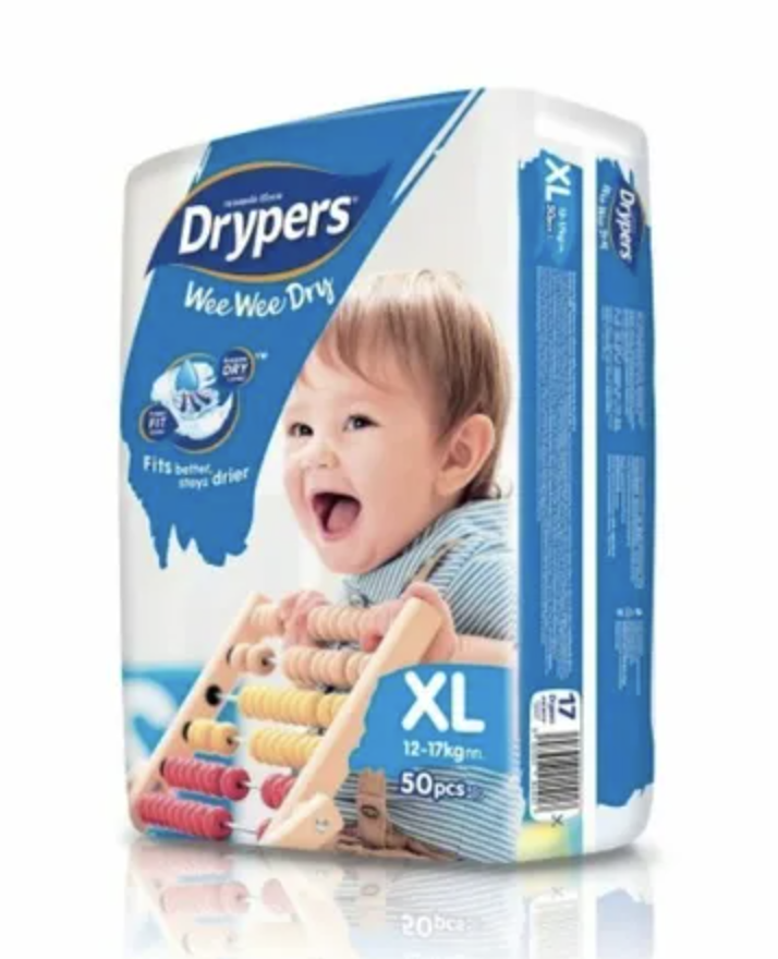 Premium Nappy Pants 50pk – X-Large(12-17kg) – Super Absorbent, Leak-Proof, Plant-Based Disposable Nappies