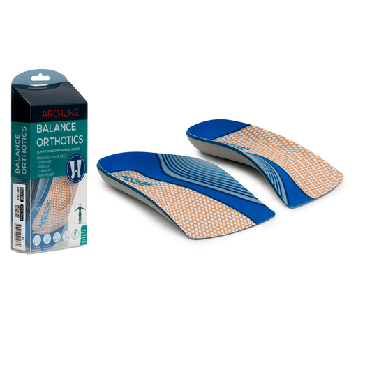 ARCHLINE 3/4 Slim Orthotics Plantar Fasciitis Insoles Balance Support Relief - EUR 37