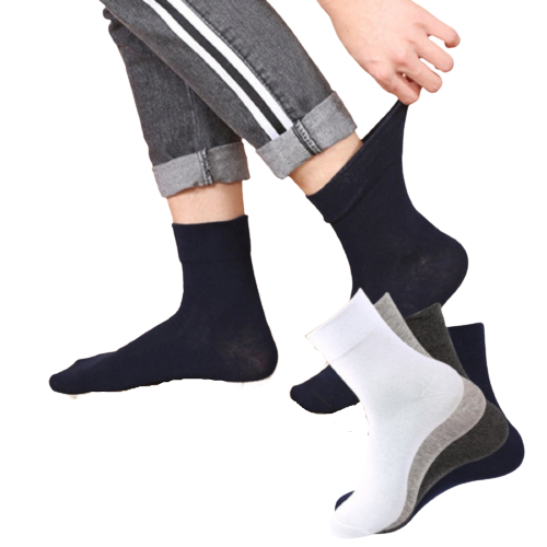 1x Pair COTTON Rich LOOSE TOP SOCKS Dress Medical Circulation Diabetic Comfort -  -