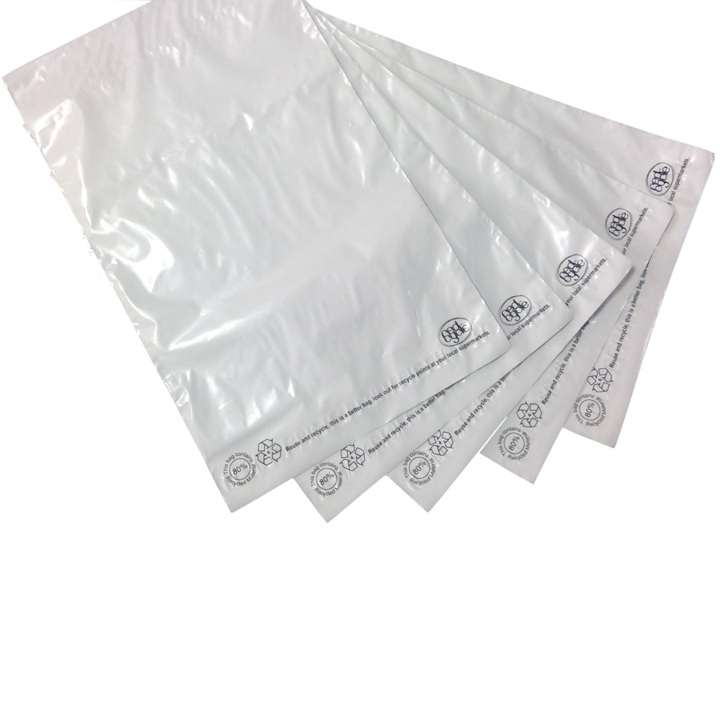 Enviro Recycled Courier Satchels Poly Mailer Bag Accredited Self Sealing Shipping - 5kg (510x435x50mm) - 500pcs