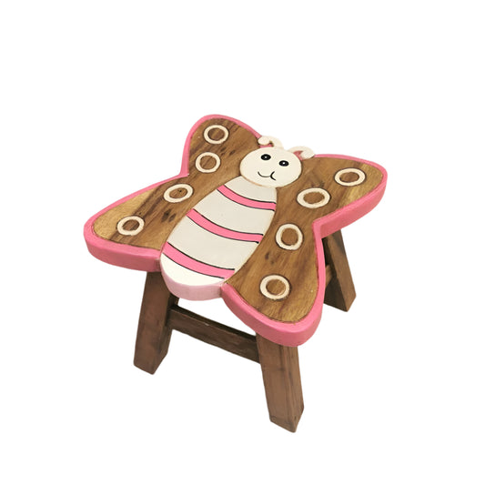Premium Kids Wooden Stool Butterfly - Toilet Training Potty Stool