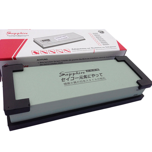 Double Sided Whetstone (Dual Grit) 400/1000 – Premium Japanese Knife Sharpener