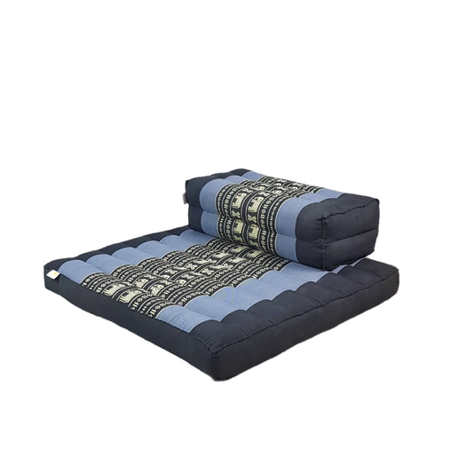 Handmade Meditation Cushion & Seating Block Set – Organic Kapok Thai Floor Cushion for Posture Support