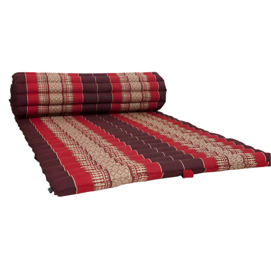 Handmade Thai Kapok Roll Up Mattress – Organic Kapok Sleeping Mat, Yoga Daybed and Floor Futon