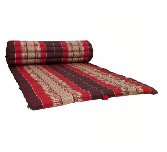 Handmade Thai Kapok Roll Up Mattress – Organic Kapok Sleeping Mat, Yoga Daybed and Floor Futon