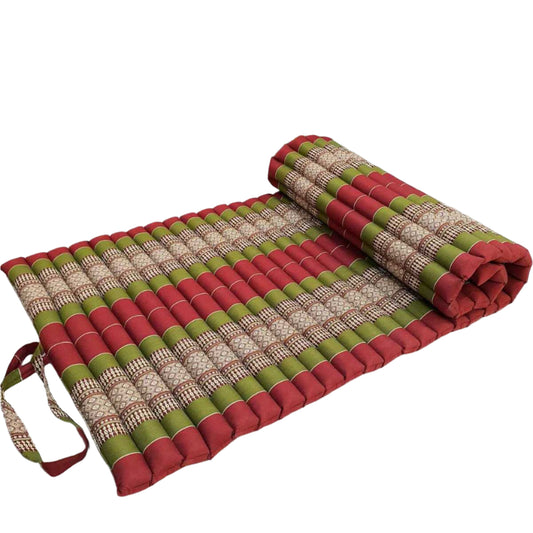 Handmade Thai Kapok Roll Up Mattress – Organic Kapok Sleeping Mat, Yoga Daybed and Floor Futon