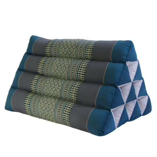 Thai Triangle Backrest Cushion – Handmade with Kapok Fill | Traditional Design | Firm, Allergen-Free Support | 50x32x30cm