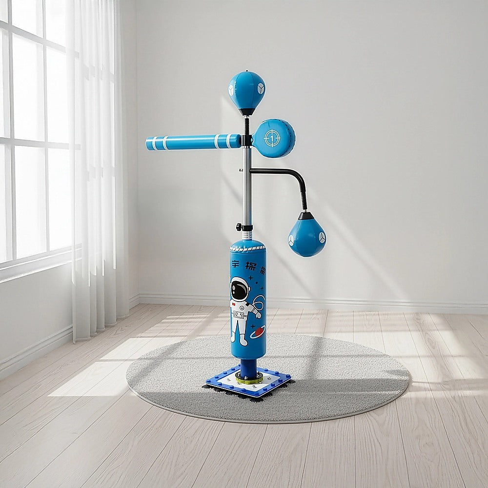 Kids Freestanding Boxing Training Punch Bag with Suction Base – Adjustable Height (Up to 150cm)