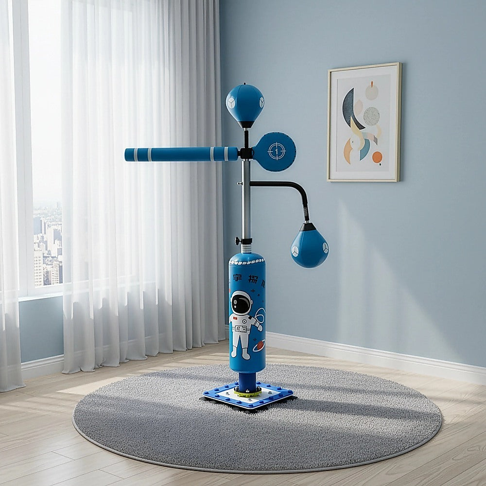 Kids Freestanding Boxing Training Punch Bag with Suction Base – Adjustable Height (Up to 150cm)