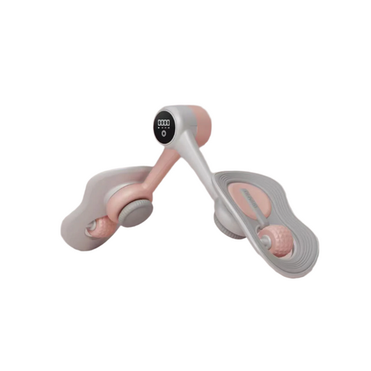 Pink Multi-Function Pelvic Floor Muscle Trainer – LCD Display, 360° Rotatable Thigh Trimmer for Postpartum Recovery