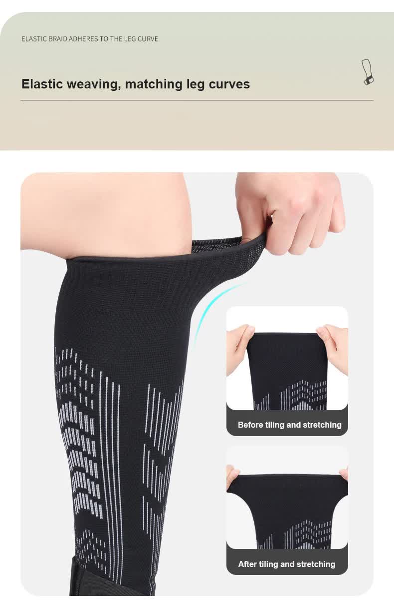 Size XL 1 Pair Black Compression Calf Sleeves for Sports - Adjustable Support for Running, Soccer, Hiking & More