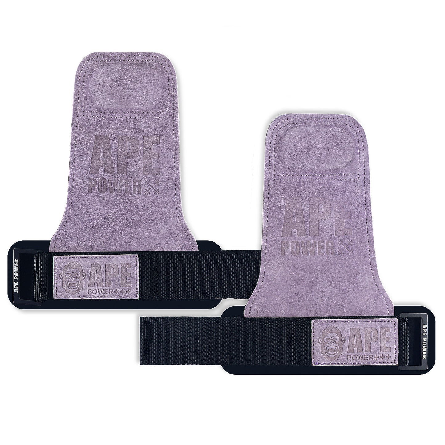Heavy Duty Weightlifting Grips - Anti-Slip Leather Palm Grips with Neoprene Wrist Support & Adjustable Straps