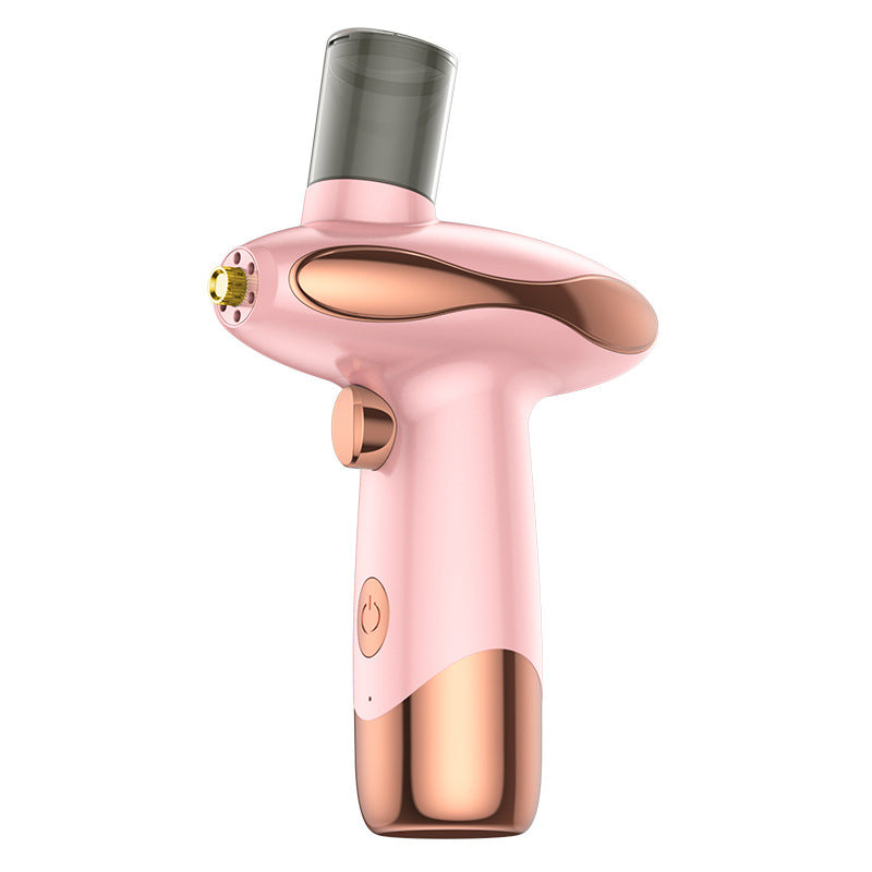 Portable Nano Facial Steamer & Oxygen Sprayer with Red/Blue Light Therapy (pink)