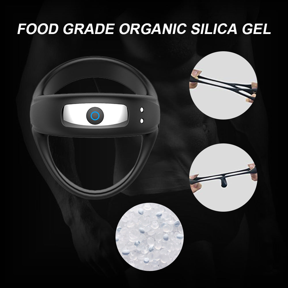 Men's Triangular Vibrating Cock Ring - USB Rechargeable Massager for Enhanced Pleasure