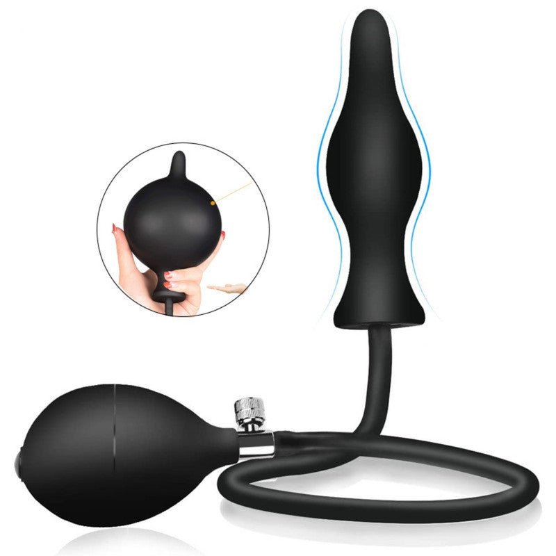 Inflatable Silicone Vaginal & Anal Dilator – Adjustable Pressure Device for Pelvic Floor Therapy & Dilation – Soft Medical-Grade Silicone