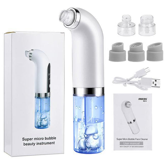 Hydro-Dermabrasion Blackhead Remover - Rechargeable Pore Cleanser & Oxygen Infusion