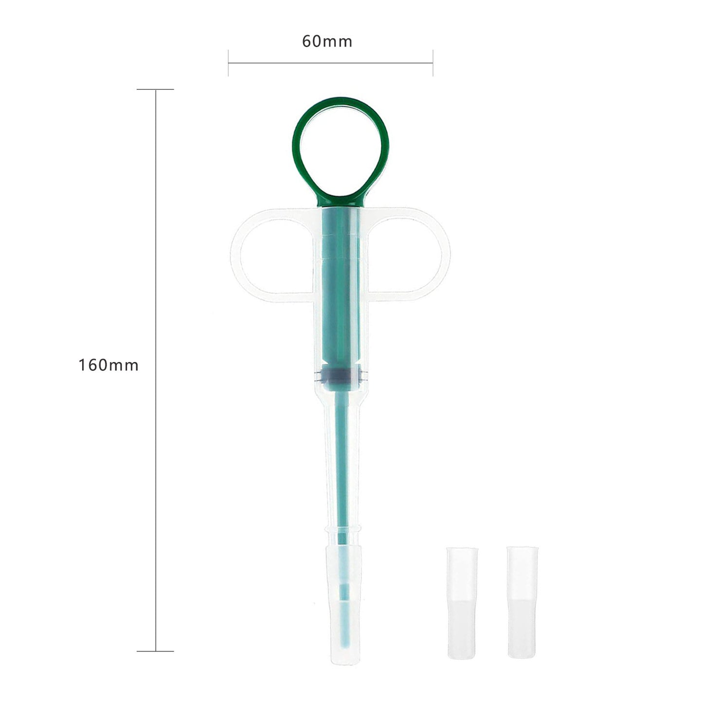 5-Pack 160mm Blue Pet Pill Shooter – Soft Silicone Tip Feeder for Cats Dogs