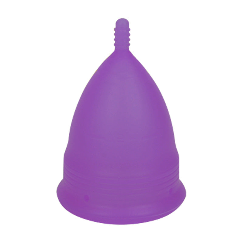 2PCS Medical Silicone Menstrual Cup L + Sterilizer Box - Microwave Safe (Purple)
