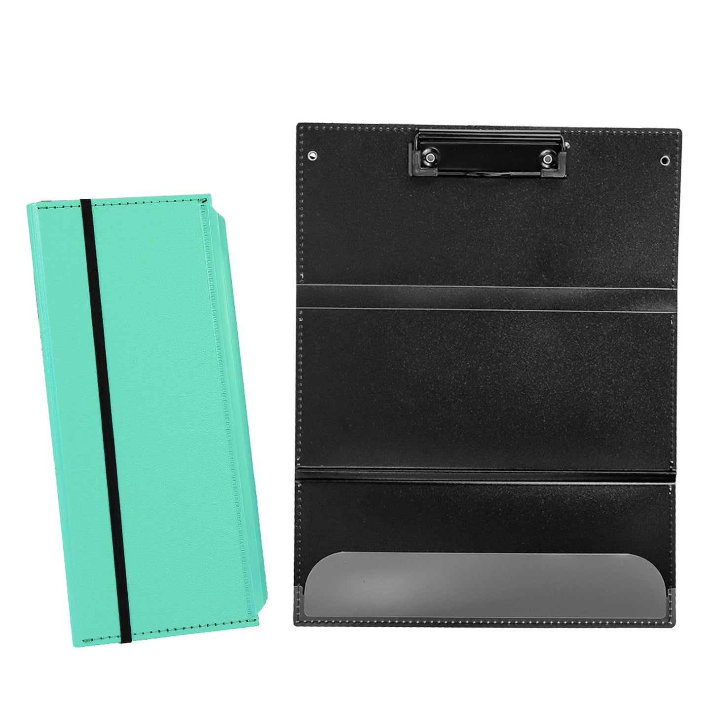 Light Blue Trifold Nursing Clipboard - Foldable A4 Medical Folder for Clinicals