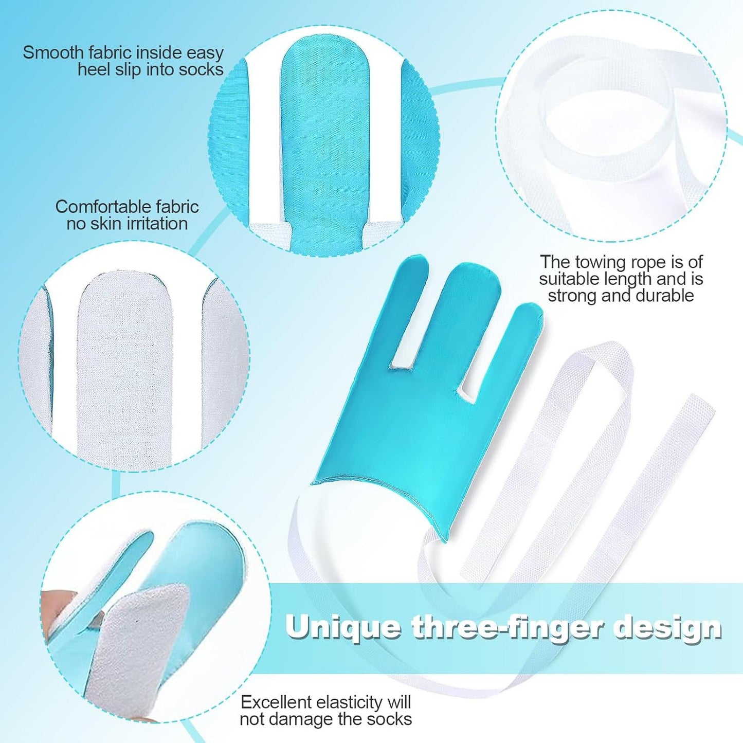 Independent Living Mobility Kit - Sock Aid & White 3-in-1 Dressing Hook