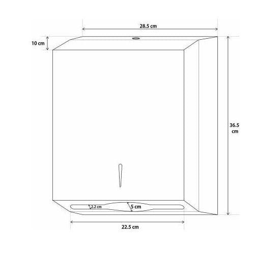 Stainless Steel Slimline Paper Towel Dispenser