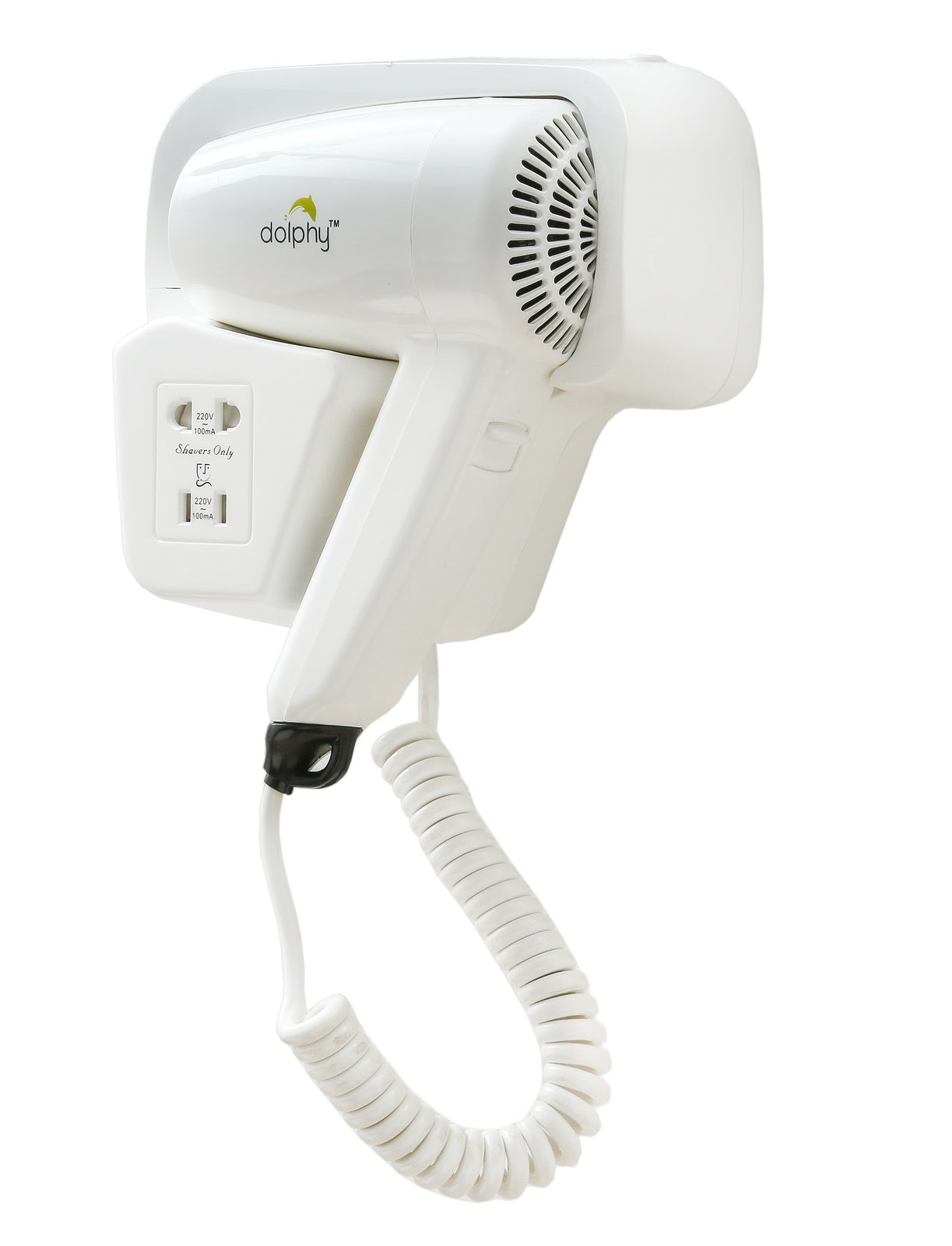 Commercial Wall Mount Hair Dryer 1200W - White