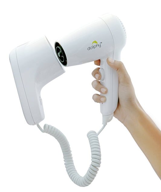Commercial Wall Mount Hair Dryer 1200W - White