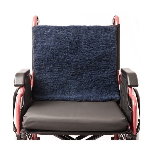 Faux Sheepskin Wheelchair Back Protector with Anti-Bacterial Treatment - Perfect for Comfort and Hygiene