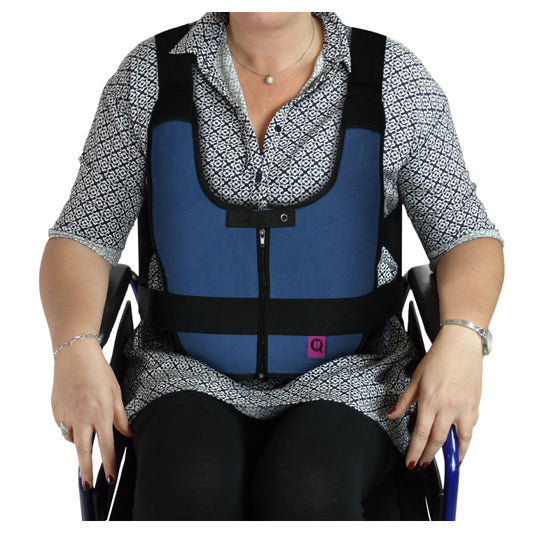 Comfortable Wheelchair Safety Belt with Padded Vest Support - Adjustable