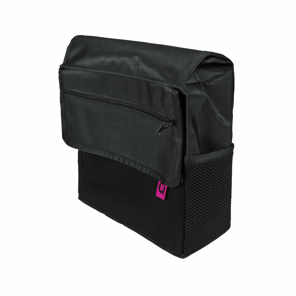 Universal Wheelchair Arm Rest Bag with Shoulder Strap - Durable Nylon with Multiple Pockets, 24cm x 25cm x 8cm