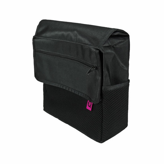 Universal Wheelchair Arm Rest Bag with Shoulder Strap - Durable Nylon with Multiple Pockets, 24cm x 25cm x 8cm