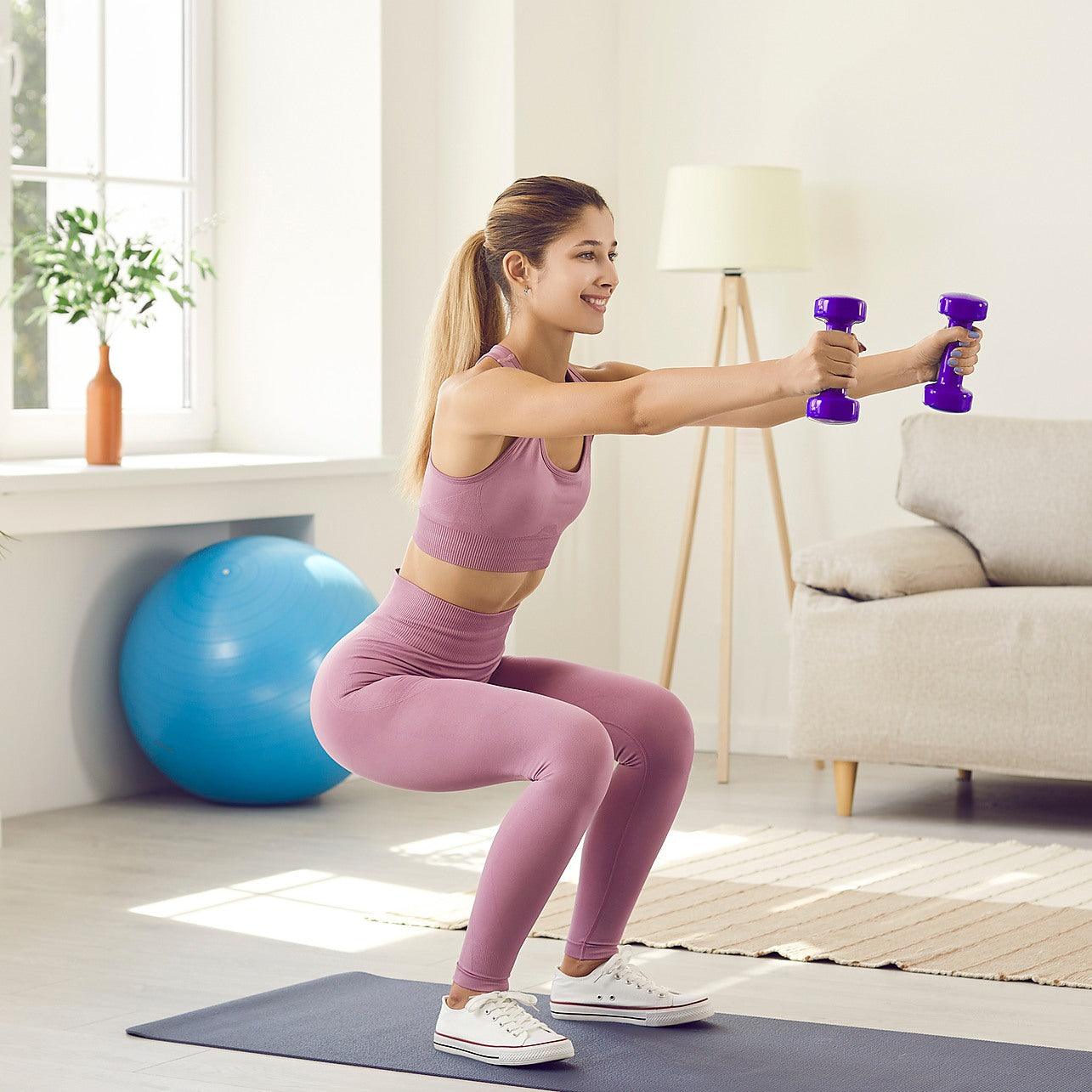 Vinyl Coated Dumbbells – Individual Weight (0.5kg–7kg) – Ideal for Home Workouts & Strength Training