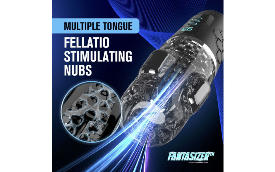 Hypershaker Automatic App Controlled LCD Masturbator Black