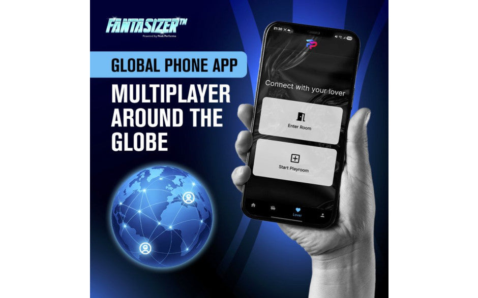 Hypershaker Automatic App Controlled LCD Masturbator Black