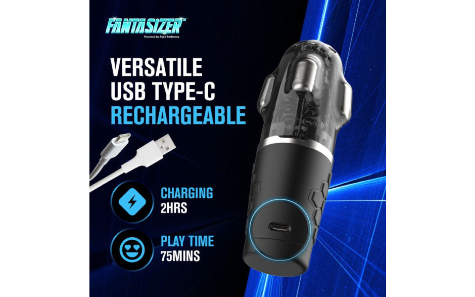 Hypershaker Automatic App Controlled LCD Masturbator Black