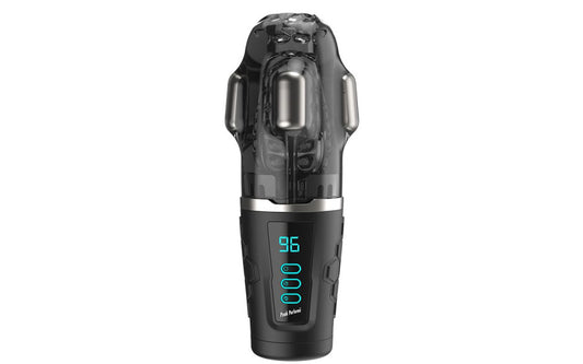 Hypershaker Automatic App Controlled LCD Masturbator Black