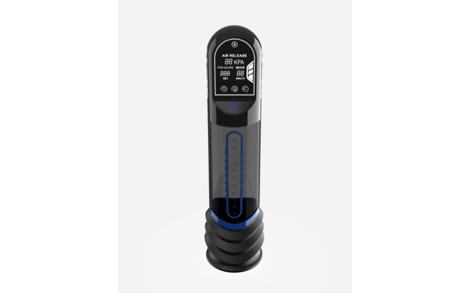 ISP90 Curve Infrared Automatic LCD Penis Pump Blue
