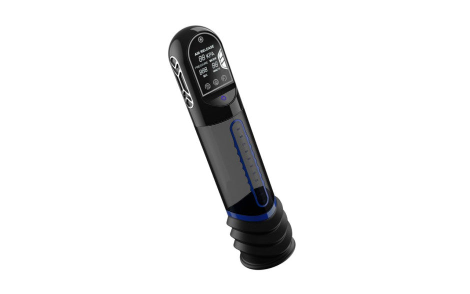 ISP90 Curve Infrared Automatic LCD Penis Pump Blue